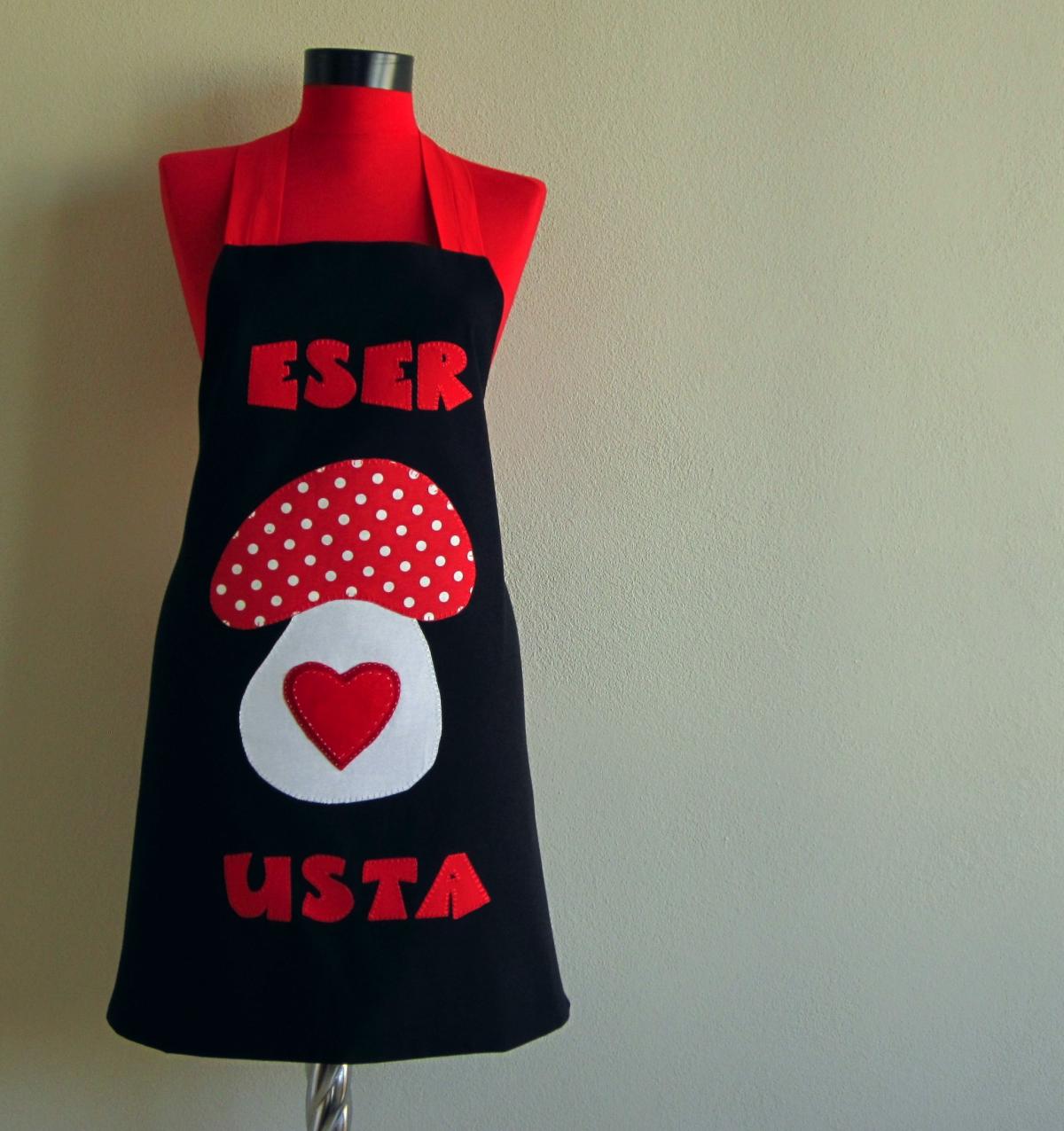 Chef Cap Oven Glove And Double Sided Apron Great Gift . Mushroom